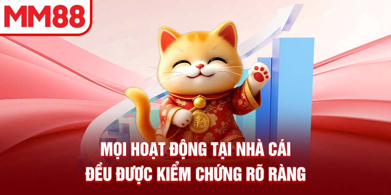 Mọi hoạt động tại nhà cái đều được kiểm chứng rõ ràng